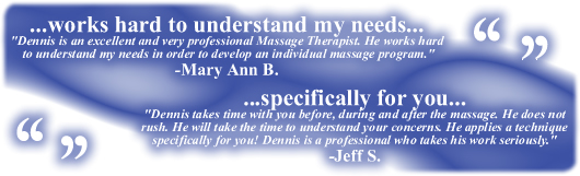 Deep Tissue Massage Testimonial Box